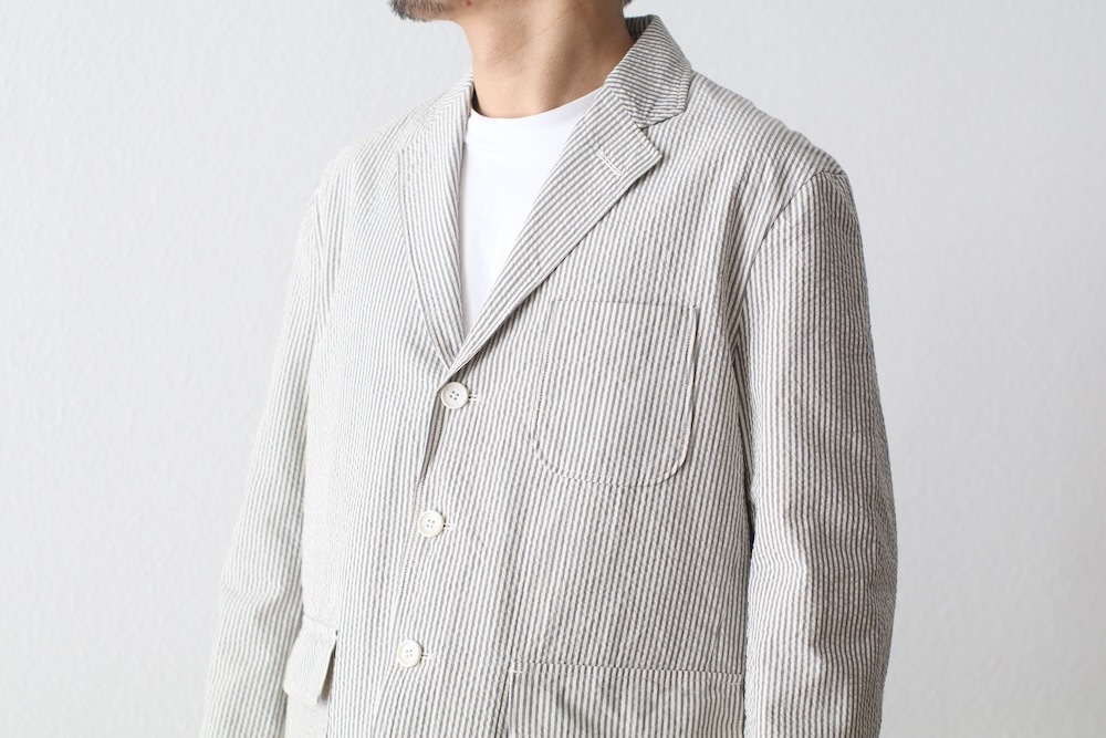 Engineered Garments (󥸥˥ɥ) "Ivy Blazer - Navy/Natural Cotton Seersucker"