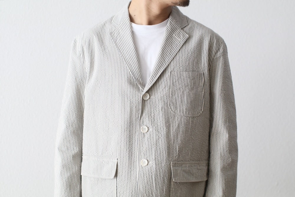 Engineered Garments (󥸥˥ɥ) "Ivy Blazer - Navy/Natural Cotton Seersucker"