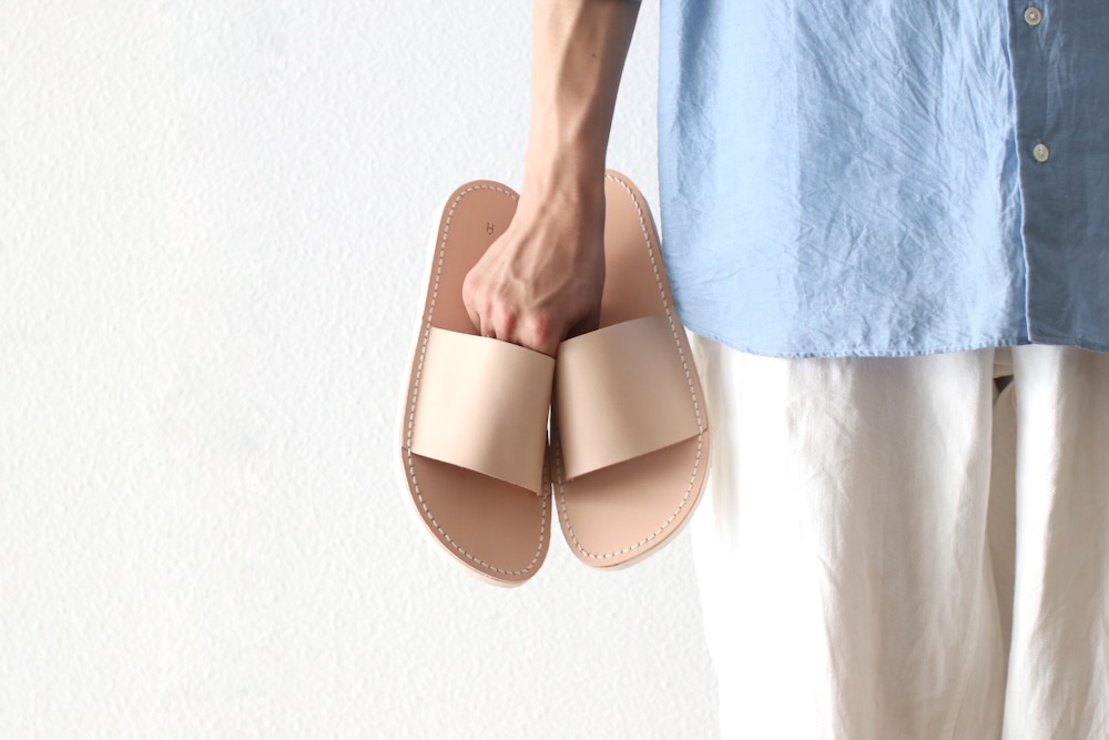 【美品】エンダースキーマ　本革／ヌメ革サンダル　アトリエスリッパ　日本製 正規品 HenderScheme(エンダースキーマ) 