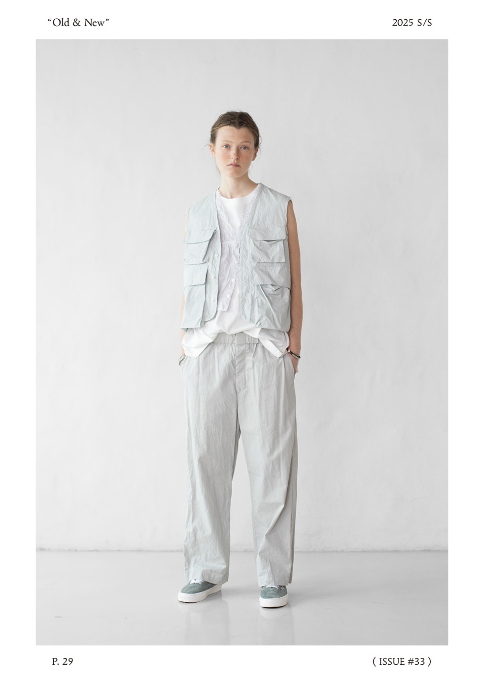 WOMEN'S】TOUJOURS（トゥジュー）“Natural Garment Dyed Lace