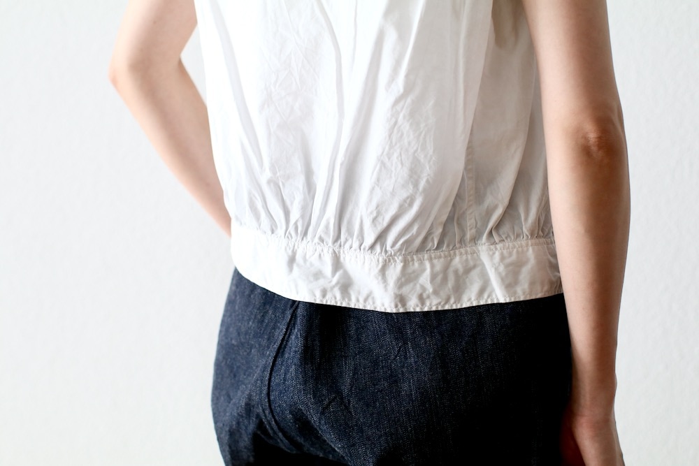 WOMEN'S】TOUJOURS（トゥジュー）“Natural Garment Dyed Dot Lace