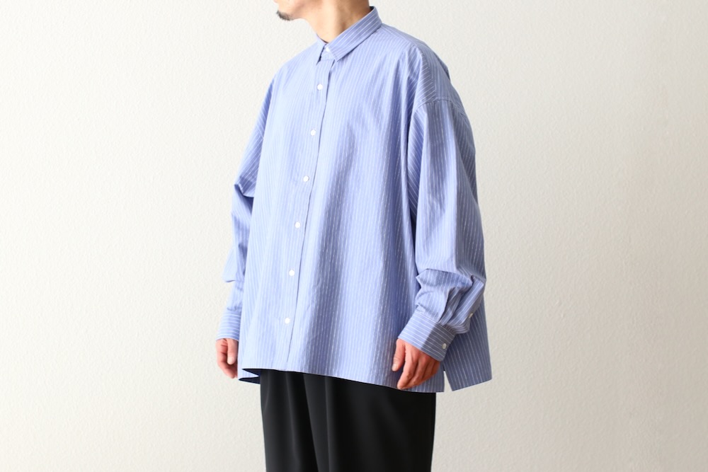 S.F.C(�������ե���) "COTTON STRIPE SLIT SHIRT"