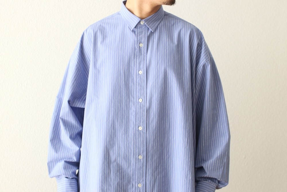 S.F.C(�������ե���) "COTTON STRIPE SLIT SHIRT"