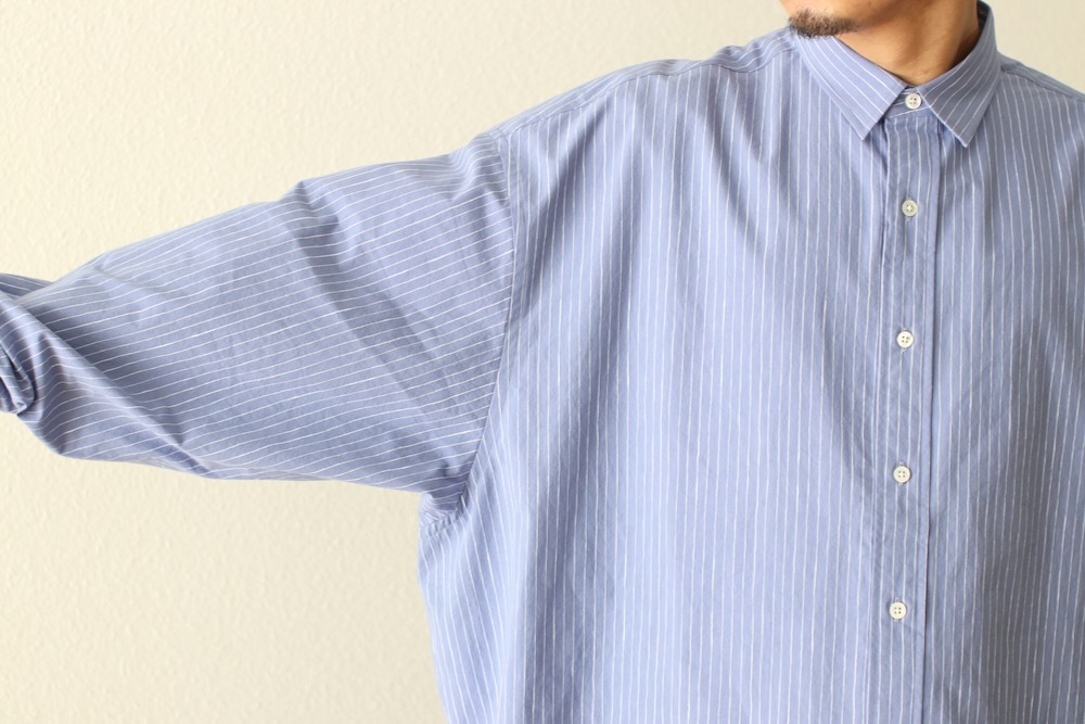 S.F.C(�������ե���) "COTTON STRIPE SLIT SHIRT"