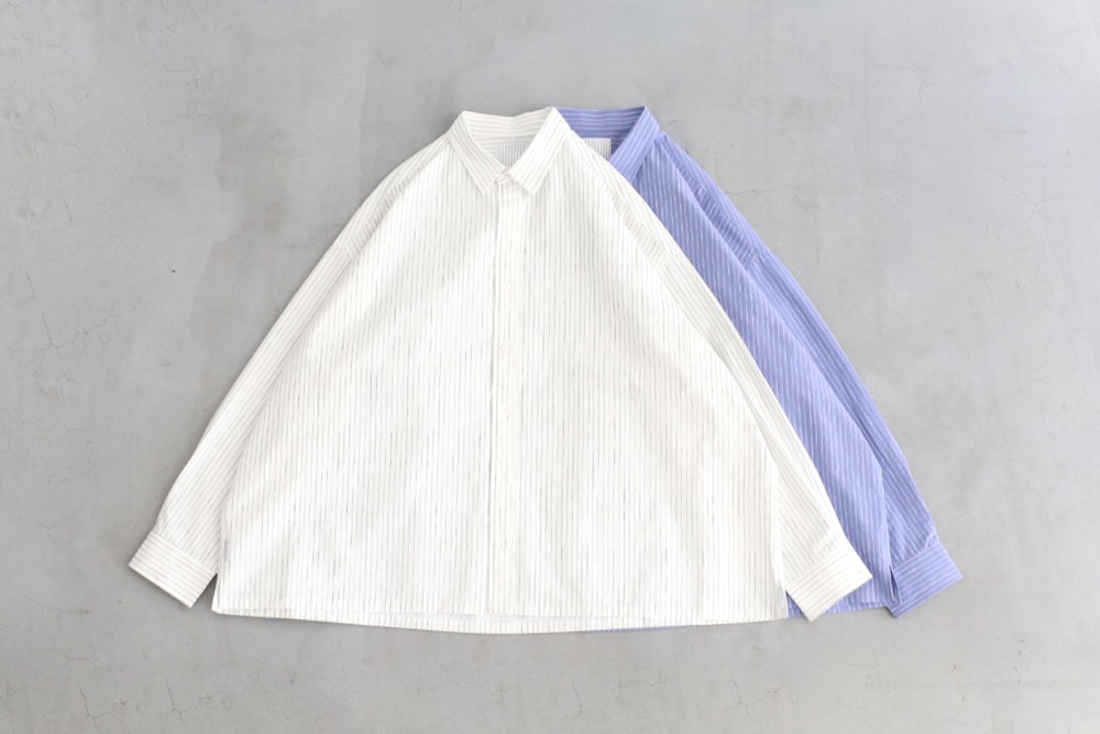 S.F.C(�������ե���) "COTTON STRIPE SLIT SHIRT"