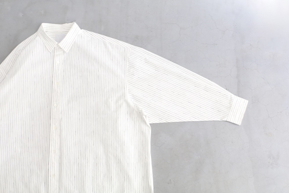 S.F.C(�������ե���) "COTTON STRIPE SLIT SHIRT"