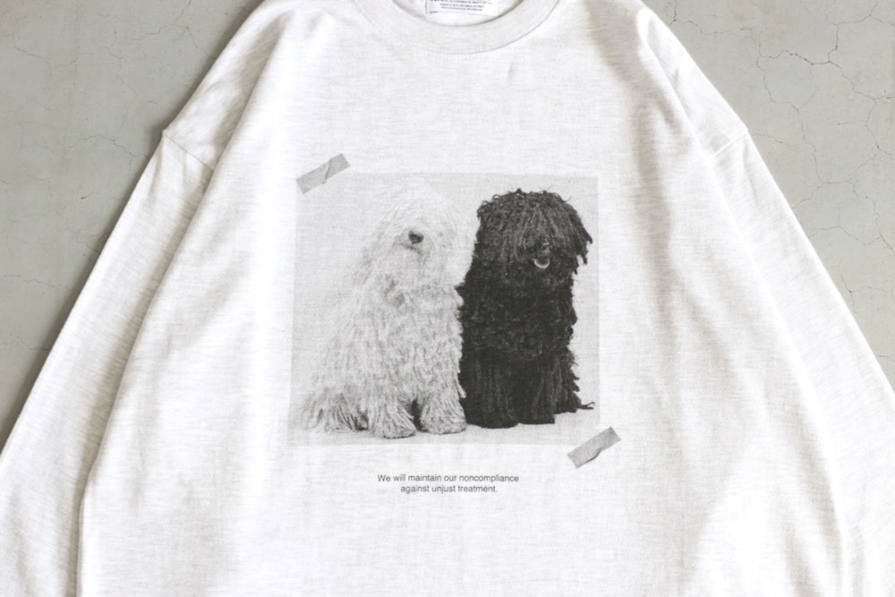 POET MEETS DUBWISE(�ݥ��ȥߡ��ĥ��֥磻��) "TWO DOGS L/S T-shirt"