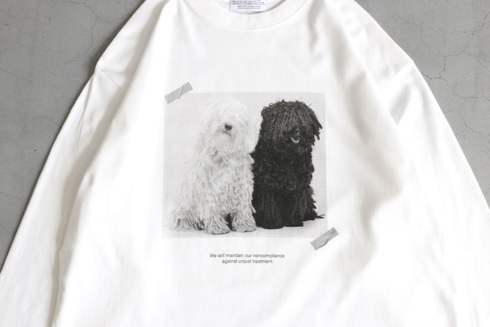 POET MEETS DUBWISE(�ݥ��ȥߡ��ĥ��֥磻��) "TWO DOGS L/S T-shirt"