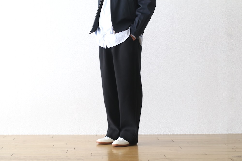 ssstein(奿) "HIGH STRETCH KNIT WIDE TROUSERS"