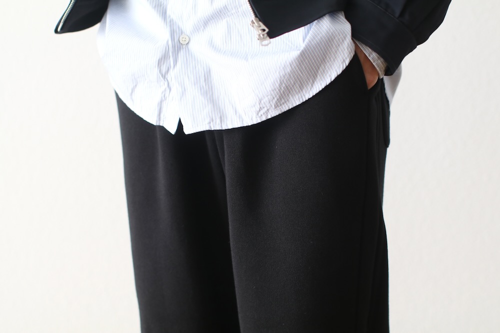 ssstein(奿) "HIGH STRETCH KNIT WIDE TROUSERS"