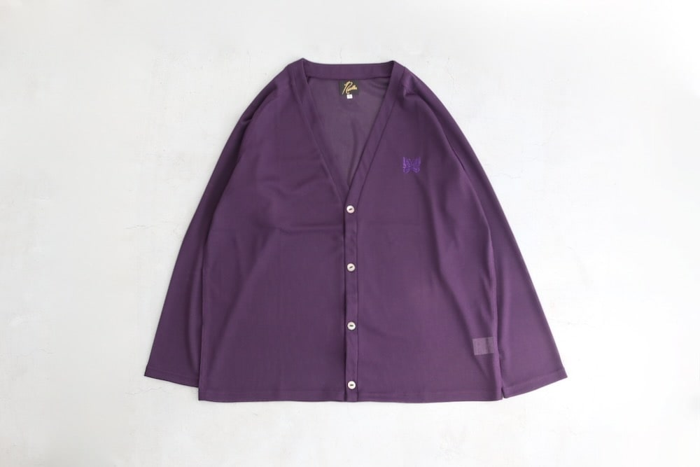 新品未使用 ニードルズ Vネックカーディガン QV337 ダークパープル M 新品未使用 ニードルズ Vネックカーディガン QV337 ダークパープル M