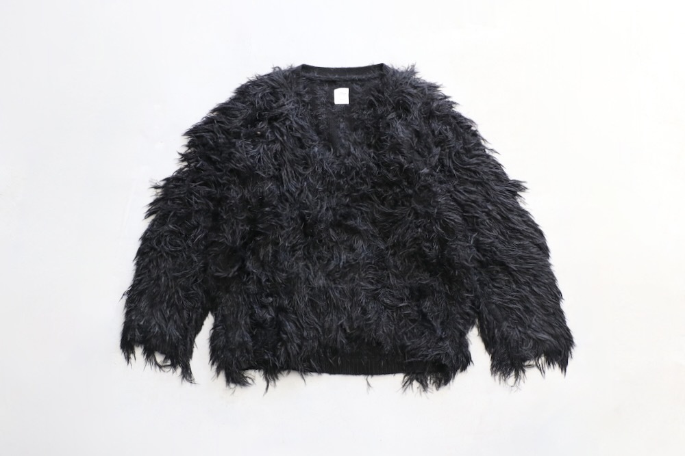 チャドバレー　ヴィンテージ（アルパカモヘア） 楽天市場】アルパカマルチカラー釦カーディガン グレー