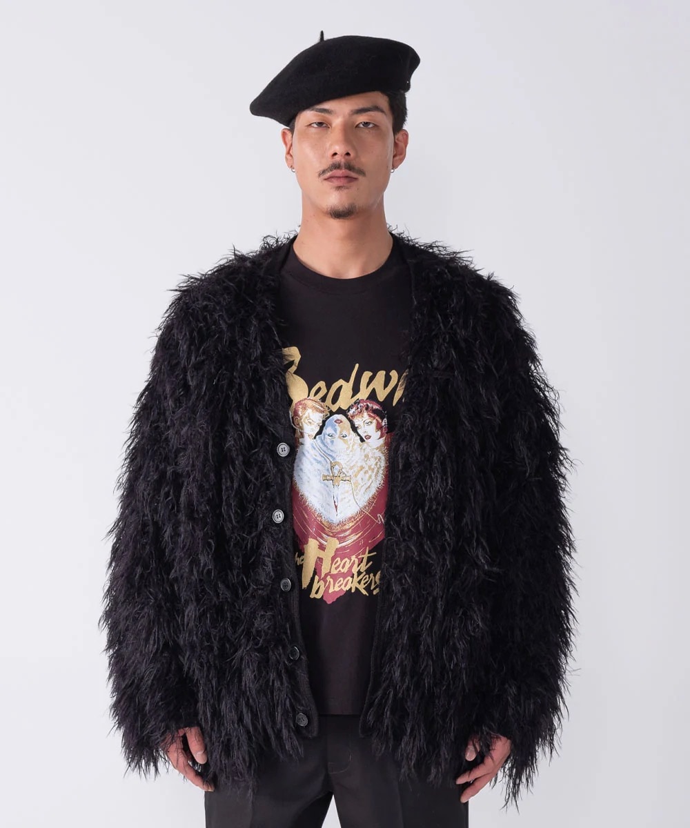 BEDWIN & THE HEARTBREAKERS�ʥ٥ɥ����󥢥�ɥ��ϡ��ȥ֥쥤��������"LONG HAIR MOHAIR CARDIGAN "CHEWBACCA""