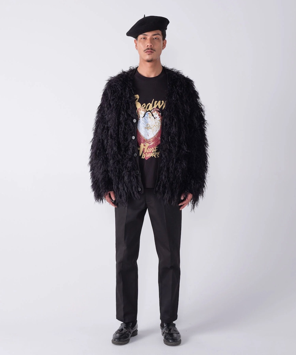BEDWIN & THE HEARTBREAKERS�ʥ٥ɥ����󥢥�ɥ��ϡ��ȥ֥쥤��������"LONG HAIR MOHAIR CARDIGAN "CHEWBACCA""