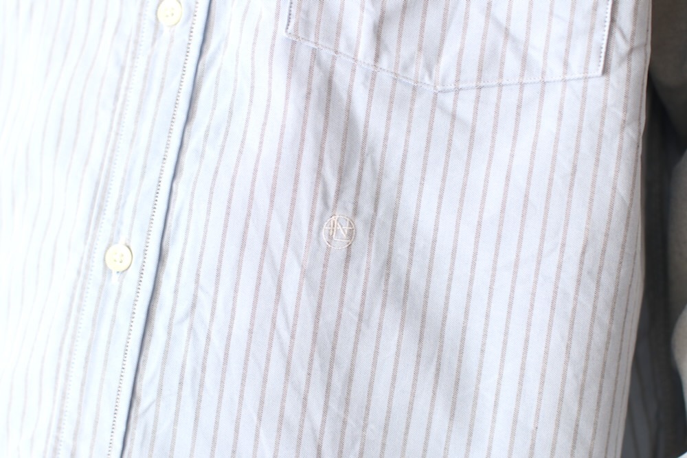 nanamica(�ʥʥߥ�) "Button Down Stripe Storm Shirt"