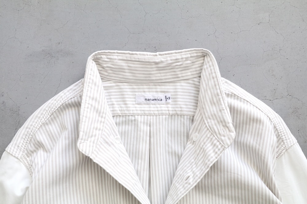 nanamica(�ʥʥߥ�) "Button Down Stripe Storm Shirt"