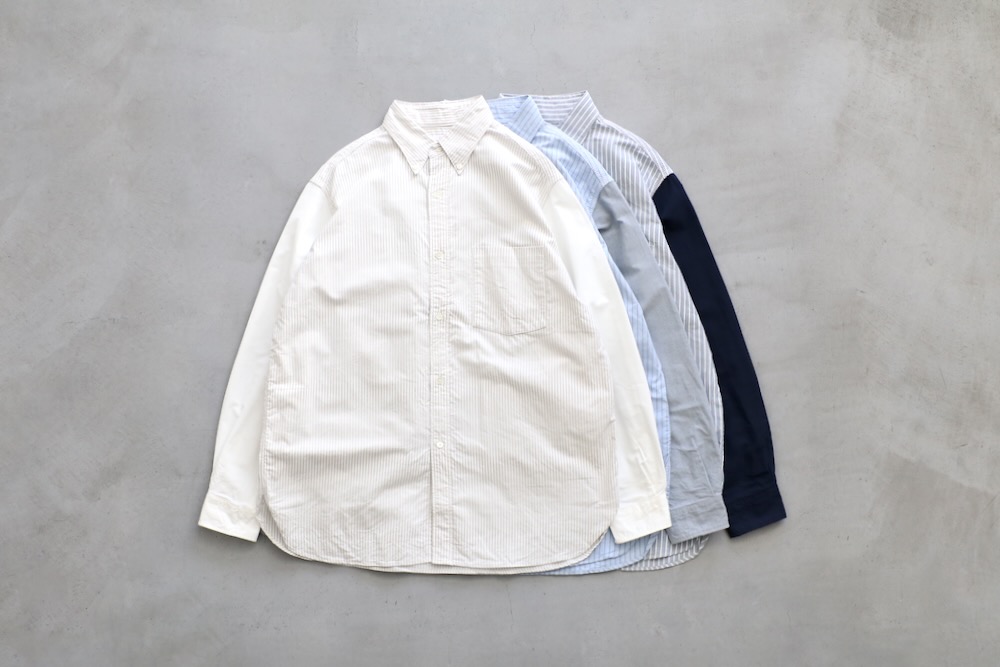 nanamica(�ʥʥߥ�) "Button Down Stripe Storm Shirt"