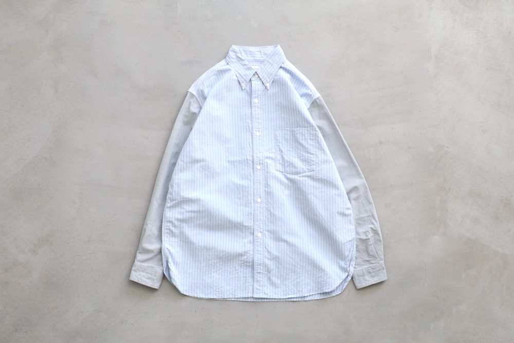 nanamica(�ʥʥߥ�) "Button Down Stripe Storm Shirt"