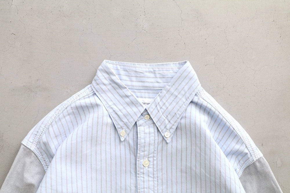 nanamica(�ʥʥߥ�) "Button Down Stripe Storm Shirt"