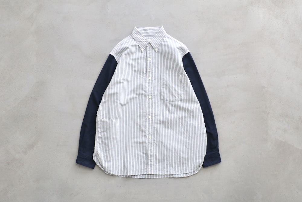 nanamica(�ʥʥߥ�) "Button Down Stripe Storm Shirt"