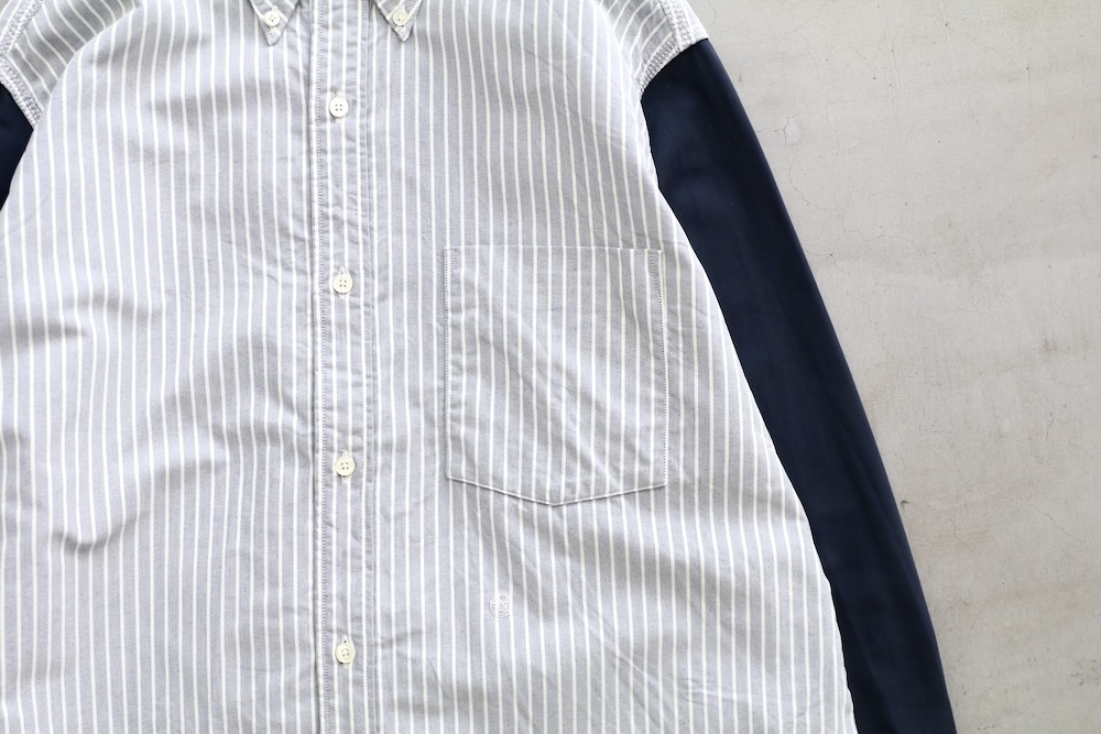 nanamica(�ʥʥߥ�) "Button Down Stripe Storm Shirt"