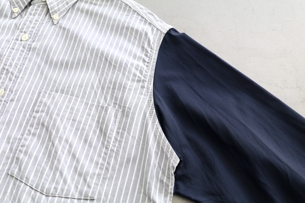 nanamica(�ʥʥߥ�) "Button Down Stripe Storm Shirt"