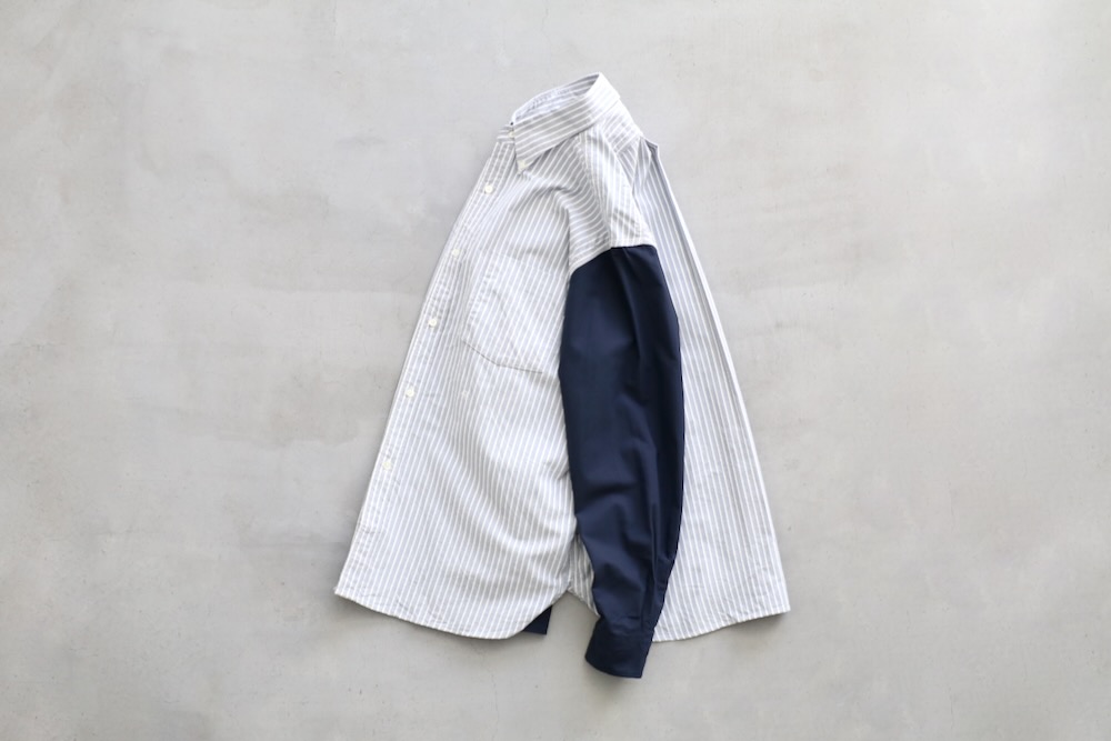 nanamica(�ʥʥߥ�) "Button Down Stripe Storm Shirt"