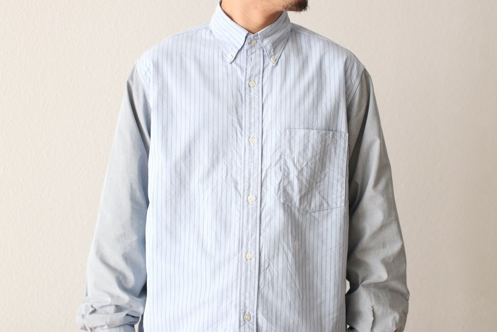 nanamica(�ʥʥߥ�) "Button Down Stripe Storm Shirt"