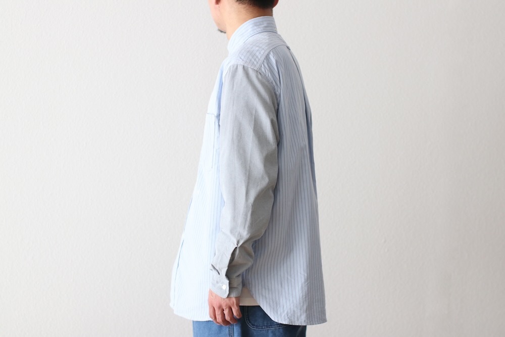 nanamica(�ʥʥߥ�) "Button Down Stripe Storm Shirt"