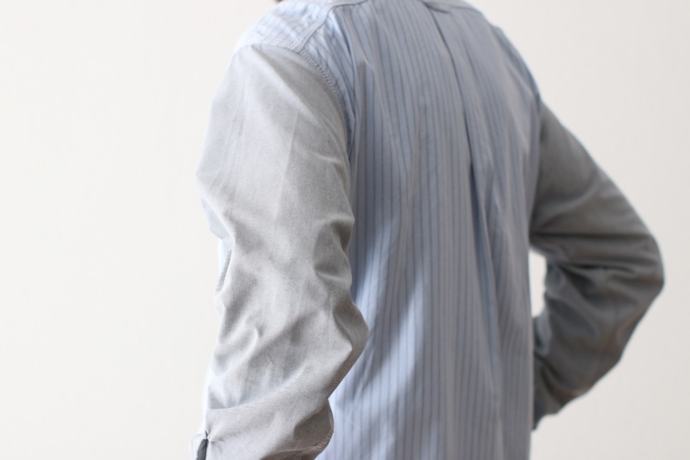 nanamica(�ʥʥߥ�) "Button Down Stripe Storm Shirt"
