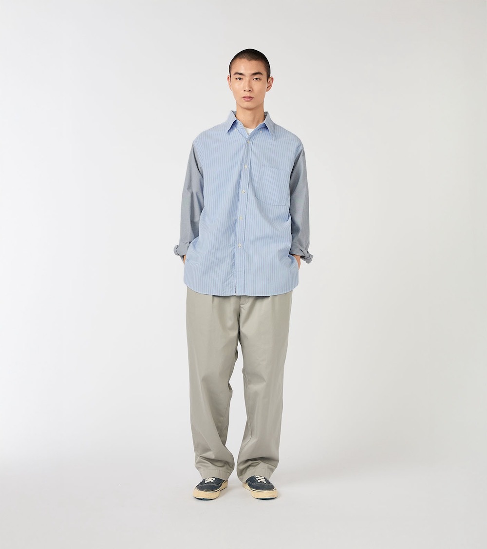 nanamica(�ʥʥߥ�) "Button Down Stripe Storm Shirt"