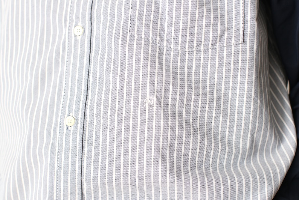 nanamica(�ʥʥߥ�) "Button Down Stripe Storm Shirt"