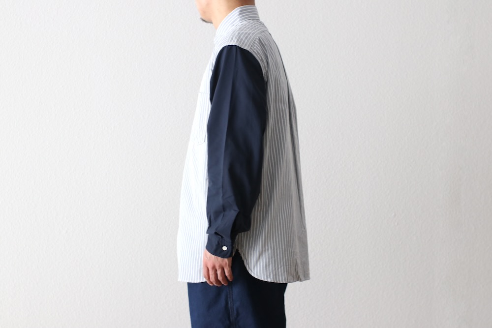 nanamica(�ʥʥߥ�) "Button Down Stripe Storm Shirt"