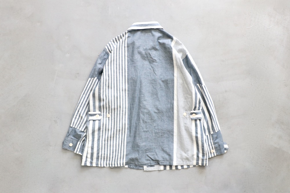 ��4.3 Release��Engineered Garments (���󥸥˥����ɥ�������) "BDU Jacket - Stripe Cotton Chambray -"