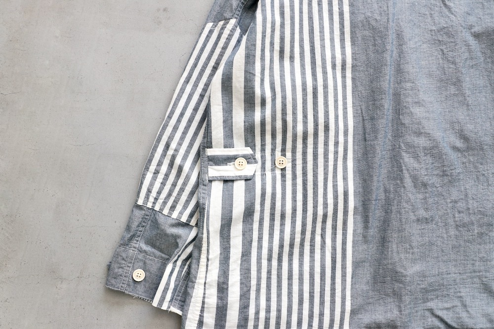 ��4.3 Release��Engineered Garments (���󥸥˥����ɥ�������) "BDU Jacket - Stripe Cotton Chambray -"