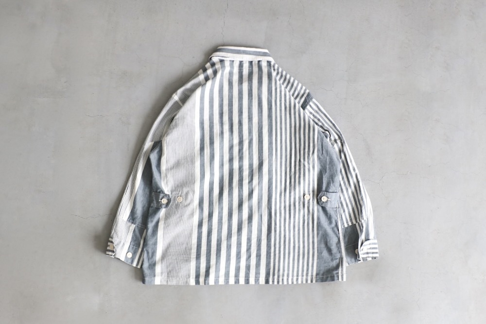 ��4.3 Release��Engineered Garments (���󥸥˥����ɥ�������) "BDU Jacket - Stripe Cotton Chambray -"