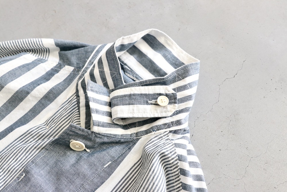 ��4.3 Release��Engineered Garments (���󥸥˥����ɥ�������) "BDU Jacket - Stripe Cotton Chambray -"