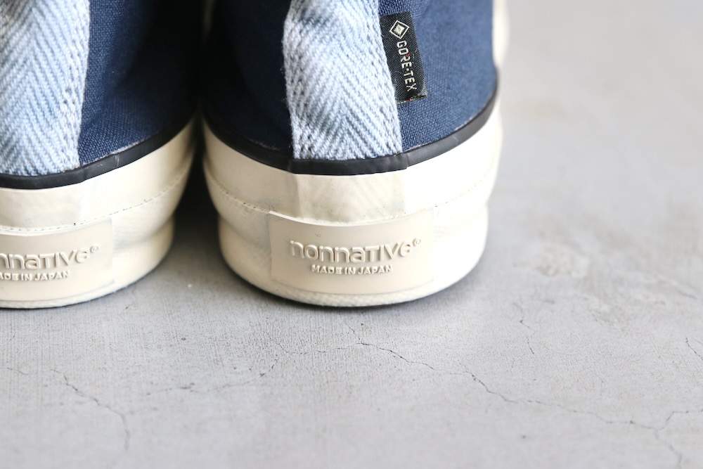 ��GORE-TEX / limited�� nonnative �� SPINGLE(�Υ�ͥ��ƥ��� �� ���ԥ󥰥�) "SPINGLE �� nonnative DWELLER TRAINER 2 HI COTTON CANVAS OVERDYED WITH GORE-TEX"