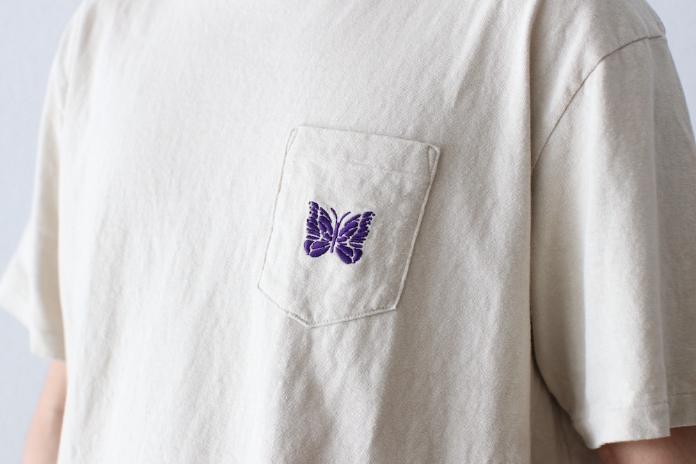 Needles(�ˡ��ɥ륺) "S/S Papillon Emb. Pocket Tee - Cotton Jersey"
