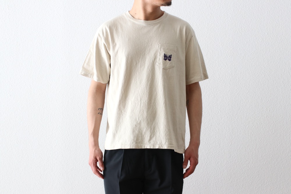 Needles(�ˡ��ɥ륺) "S/S Papillon Emb. Pocket Tee - Cotton Jersey"