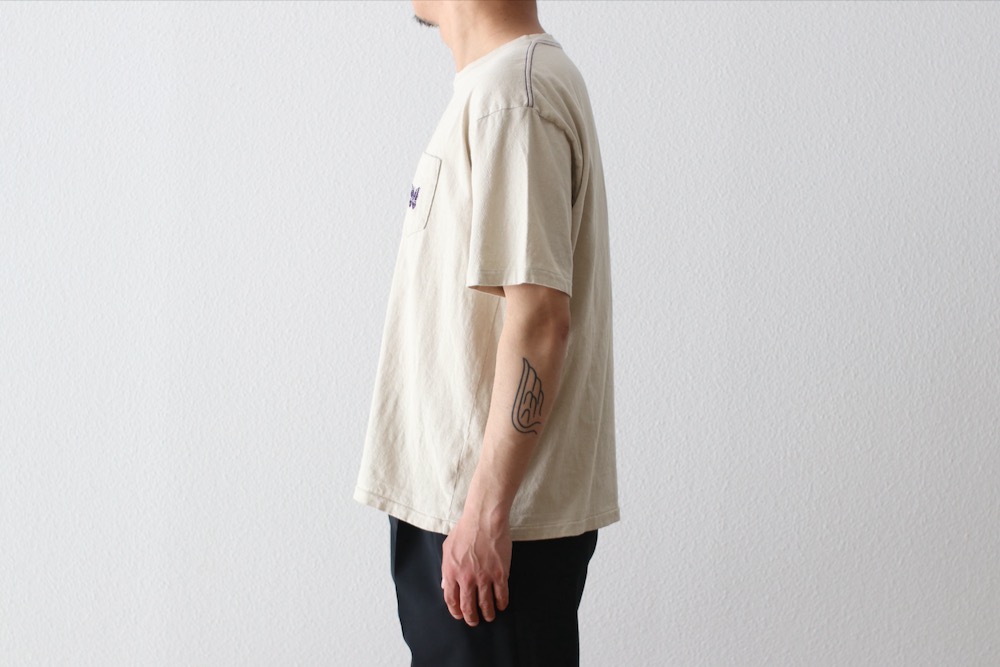 Needles(�ˡ��ɥ륺) "S/S Papillon Emb. Pocket Tee - Cotton Jersey"