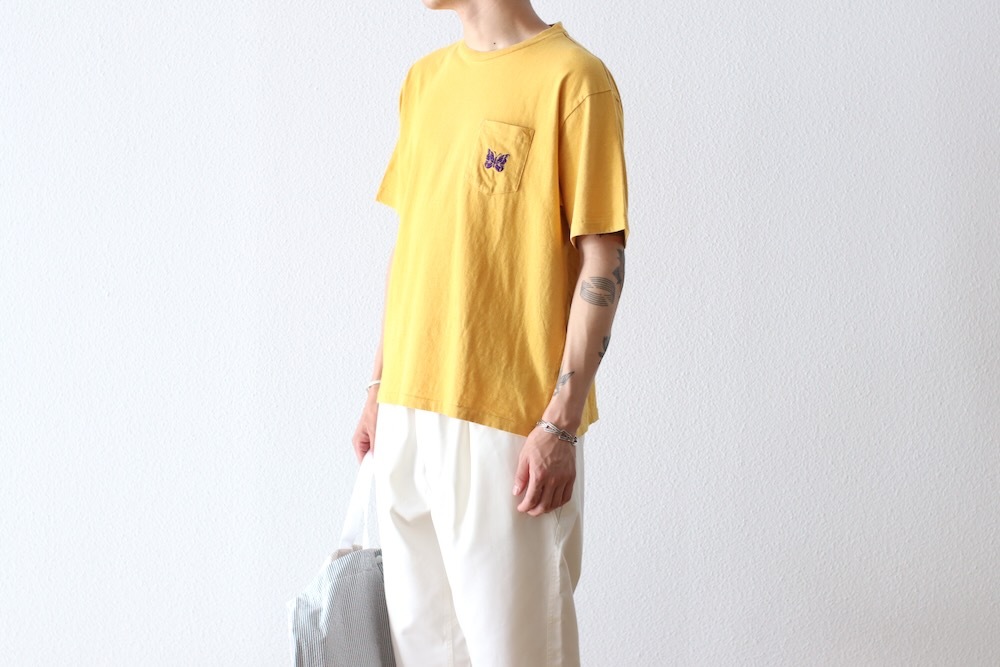 Needles(�ˡ��ɥ륺) "S/S Papillon Emb. Pocket Tee - Cotton Jersey"