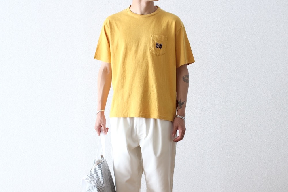 Needles(�ˡ��ɥ륺) "S/S Papillon Emb. Pocket Tee - Cotton Jersey"