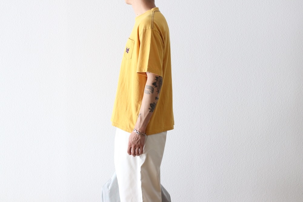 Needles(�ˡ��ɥ륺) "S/S Papillon Emb. Pocket Tee - Cotton Jersey"