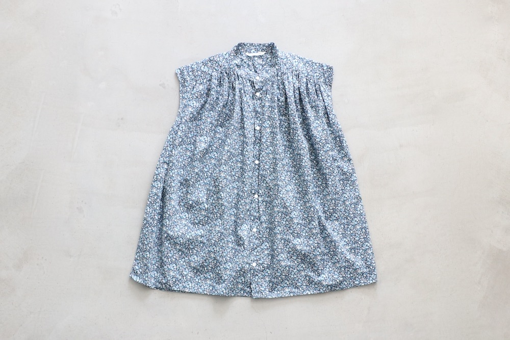 WOMEN'S】TOUJOURS（トゥジュー）“Pleated Sleeveless Long Shirt