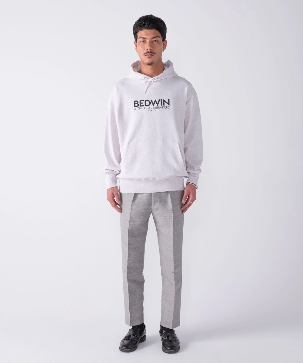 BEDWIN & THE HEARTBREAKERS�ʥ٥ɥ����󥢥�ɥ��ϡ��ȥ֥쥤��������"L/S PRINTED HOODIE "RIDLEY""