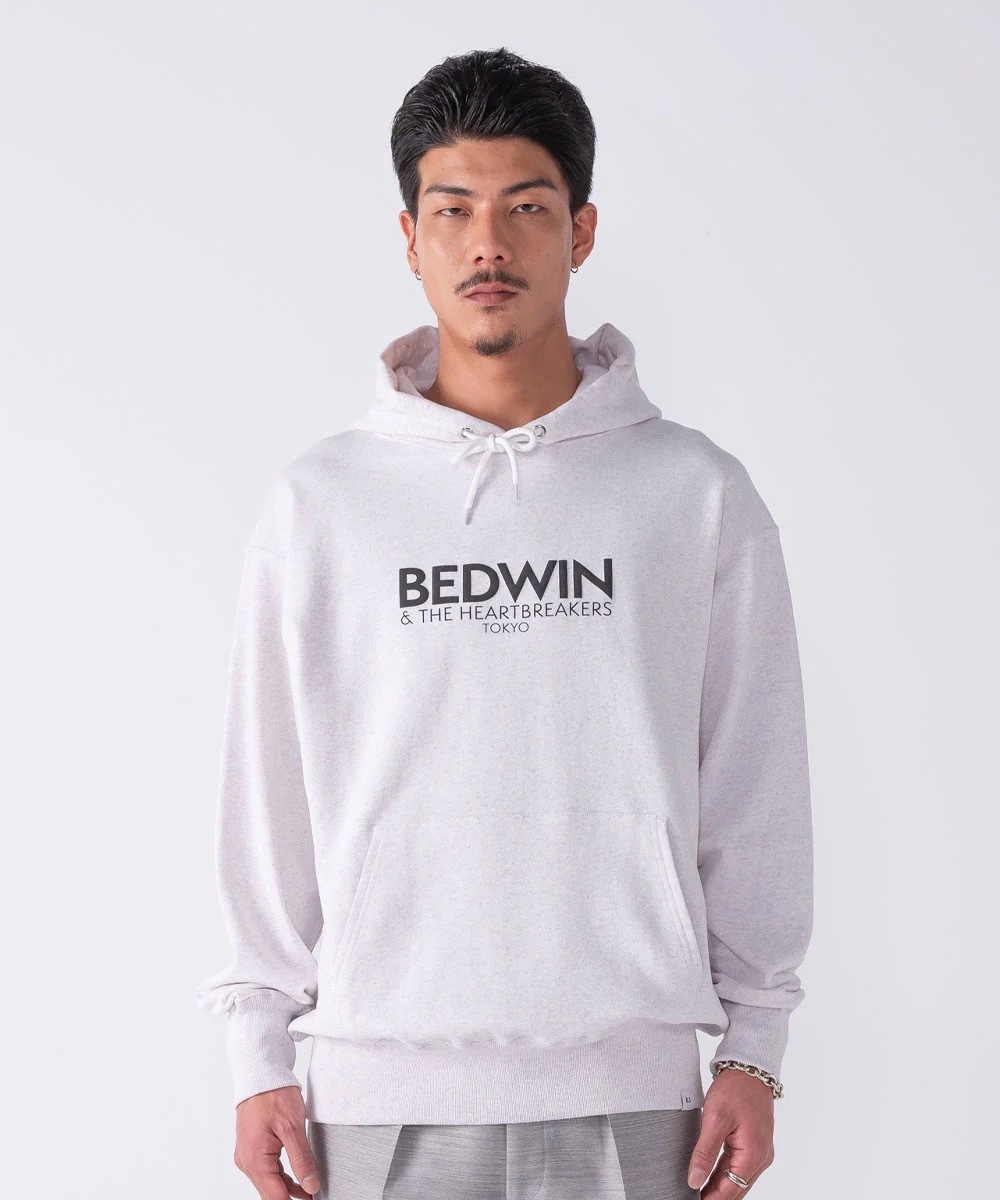 BEDWIN & THE HEARTBREAKERS�ʥ٥ɥ����󥢥�ɥ��ϡ��ȥ֥쥤��������"L/S PRINTED HOODIE "RIDLEY""