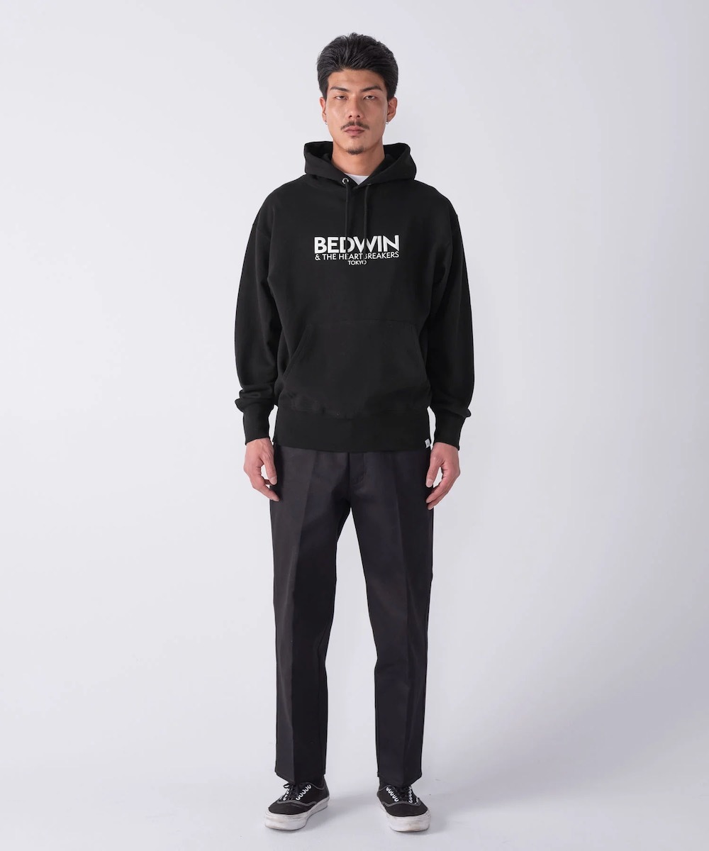 BEDWIN & THE HEARTBREAKERS�ʥ٥ɥ����󥢥�ɥ��ϡ��ȥ֥쥤��������"L/S PRINTED HOODIE "RIDLEY""