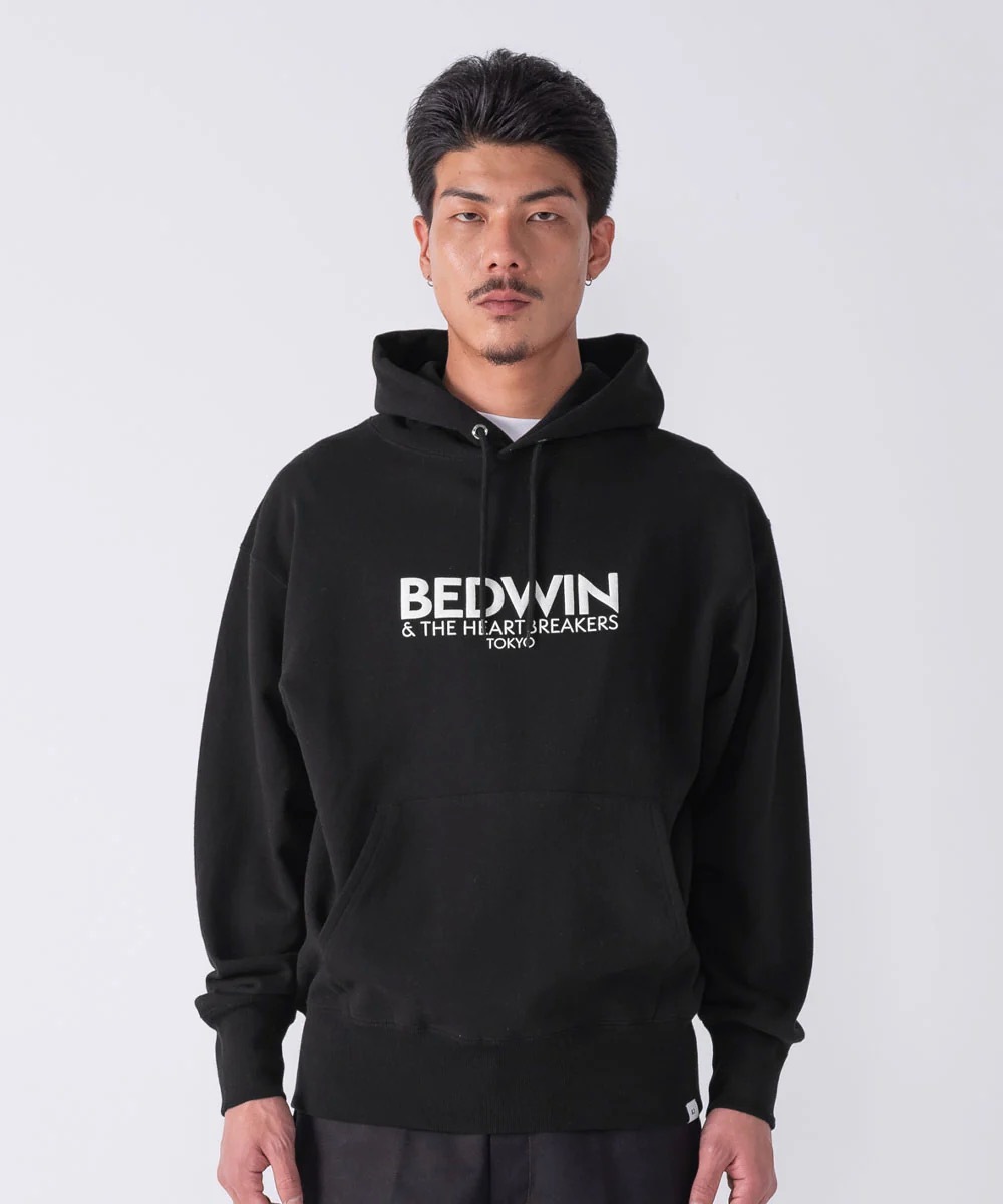 BEDWIN & THE HEARTBREAKERS�ʥ٥ɥ����󥢥�ɥ��ϡ��ȥ֥쥤��������"L/S PRINTED HOODIE "RIDLEY""
