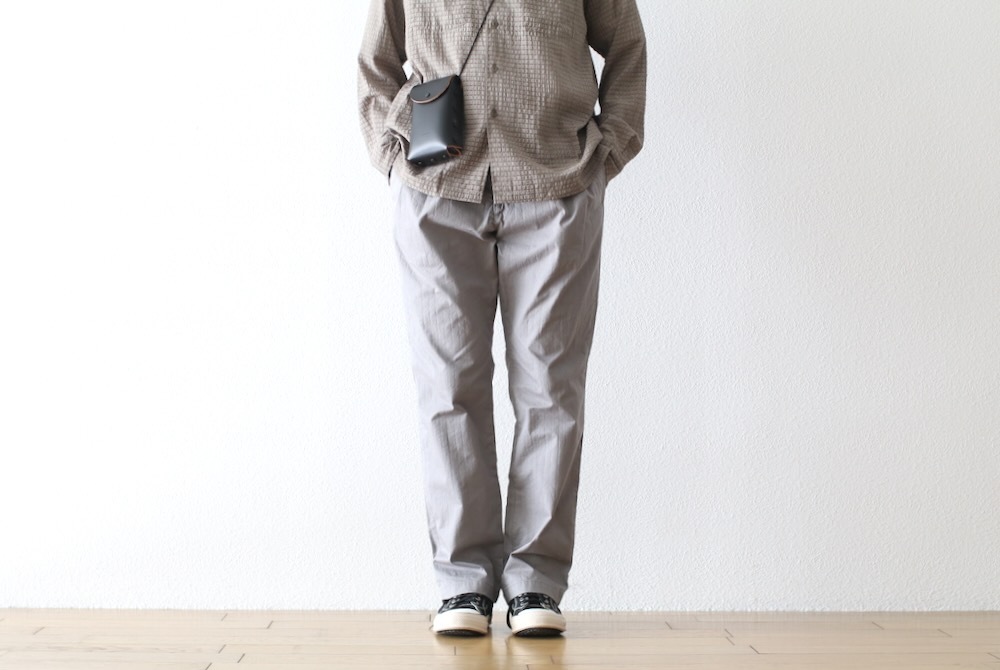 nonnative(�Υ�ͥ��ƥ���) "OFFICER CHINO TROUSERS COTTON DOBBY STRIPE PIGMENT DYE"